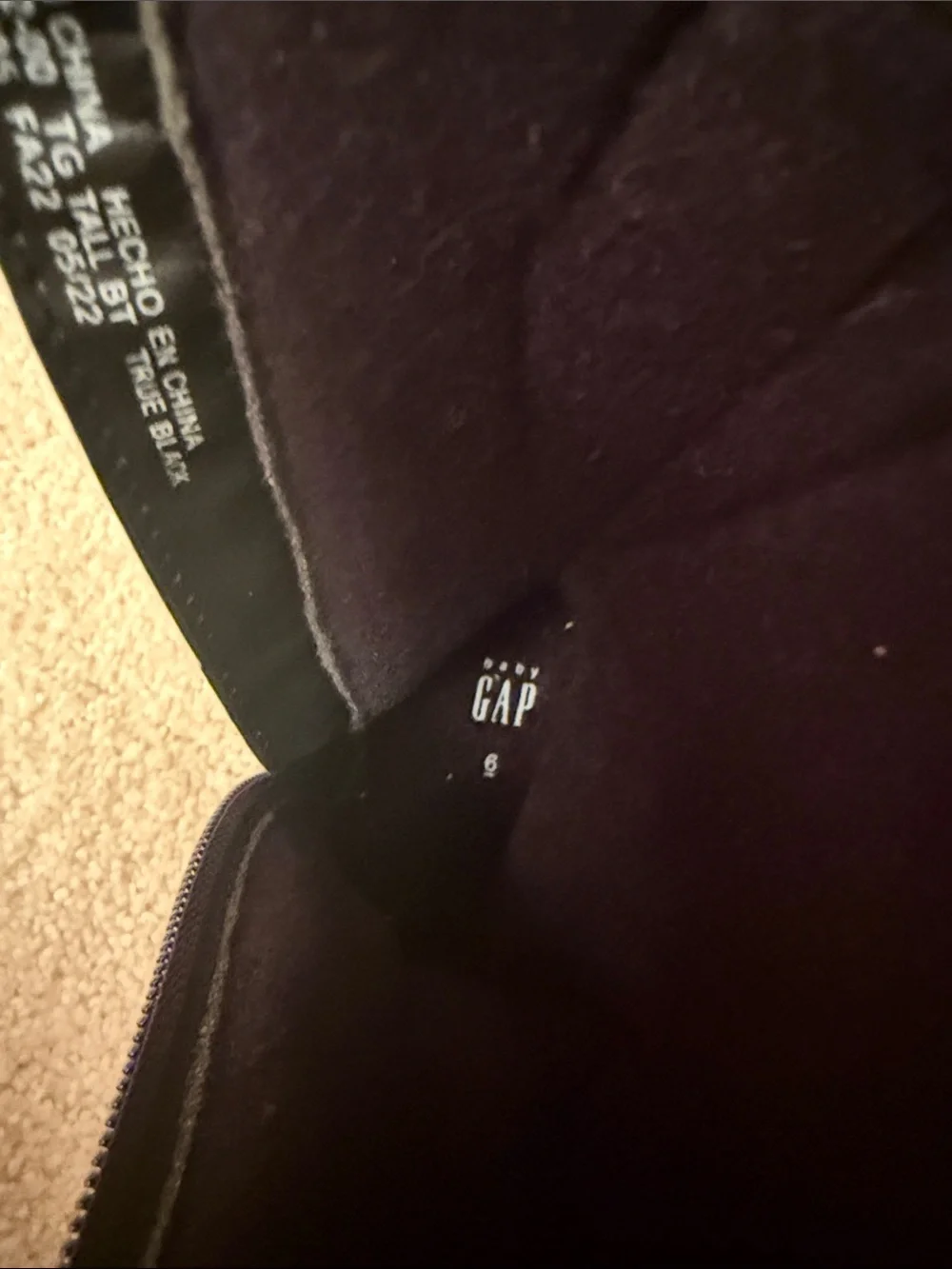 GAP Black Kids Mid-Calf Zip Boots